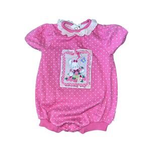 Vintage Easter Bunny Polka Dot Healthtex One-Piece